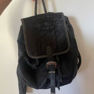 Saudara the label brand large cowhide backpack